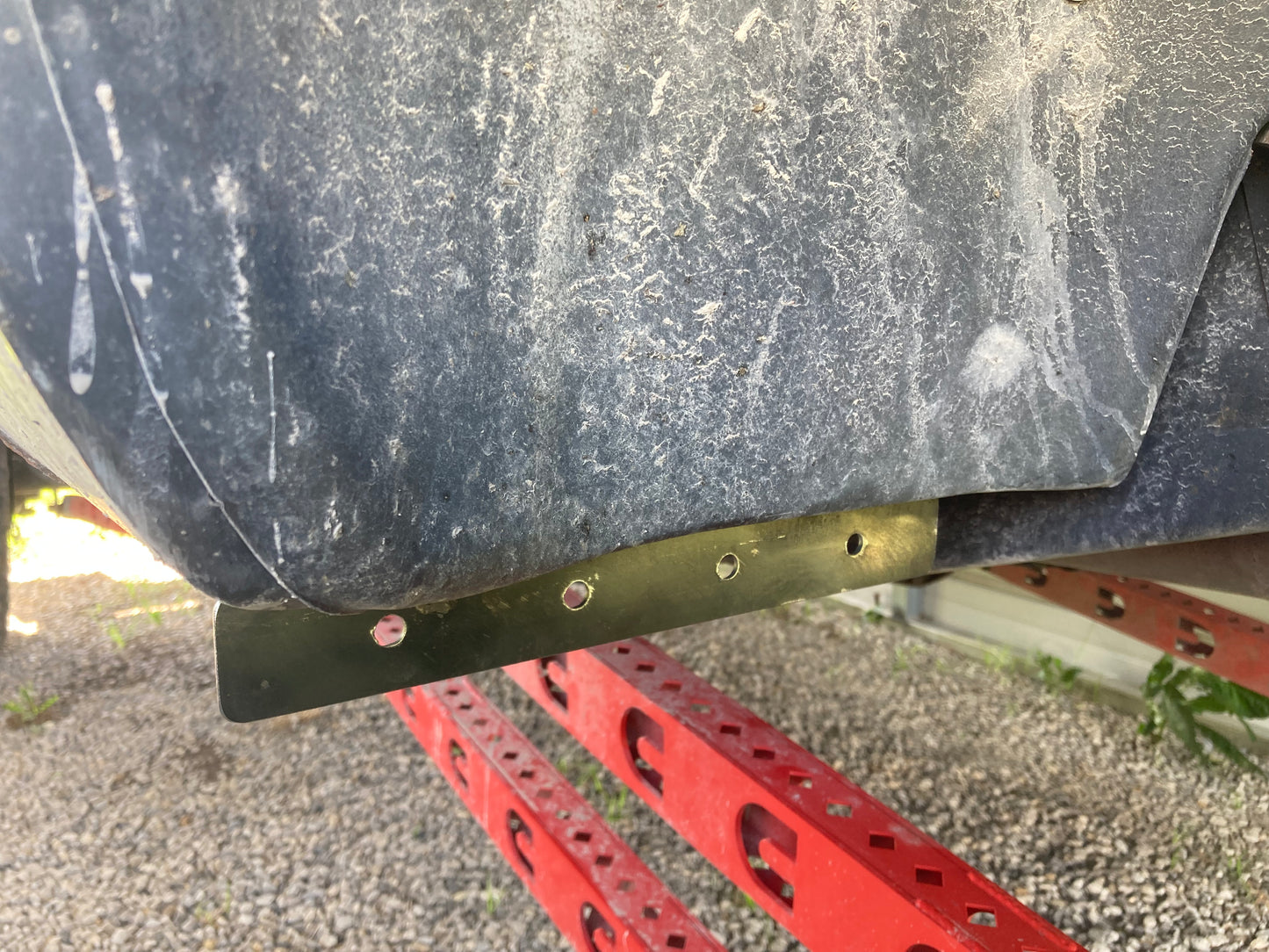 72-93 dodge ram front mud flap bracket