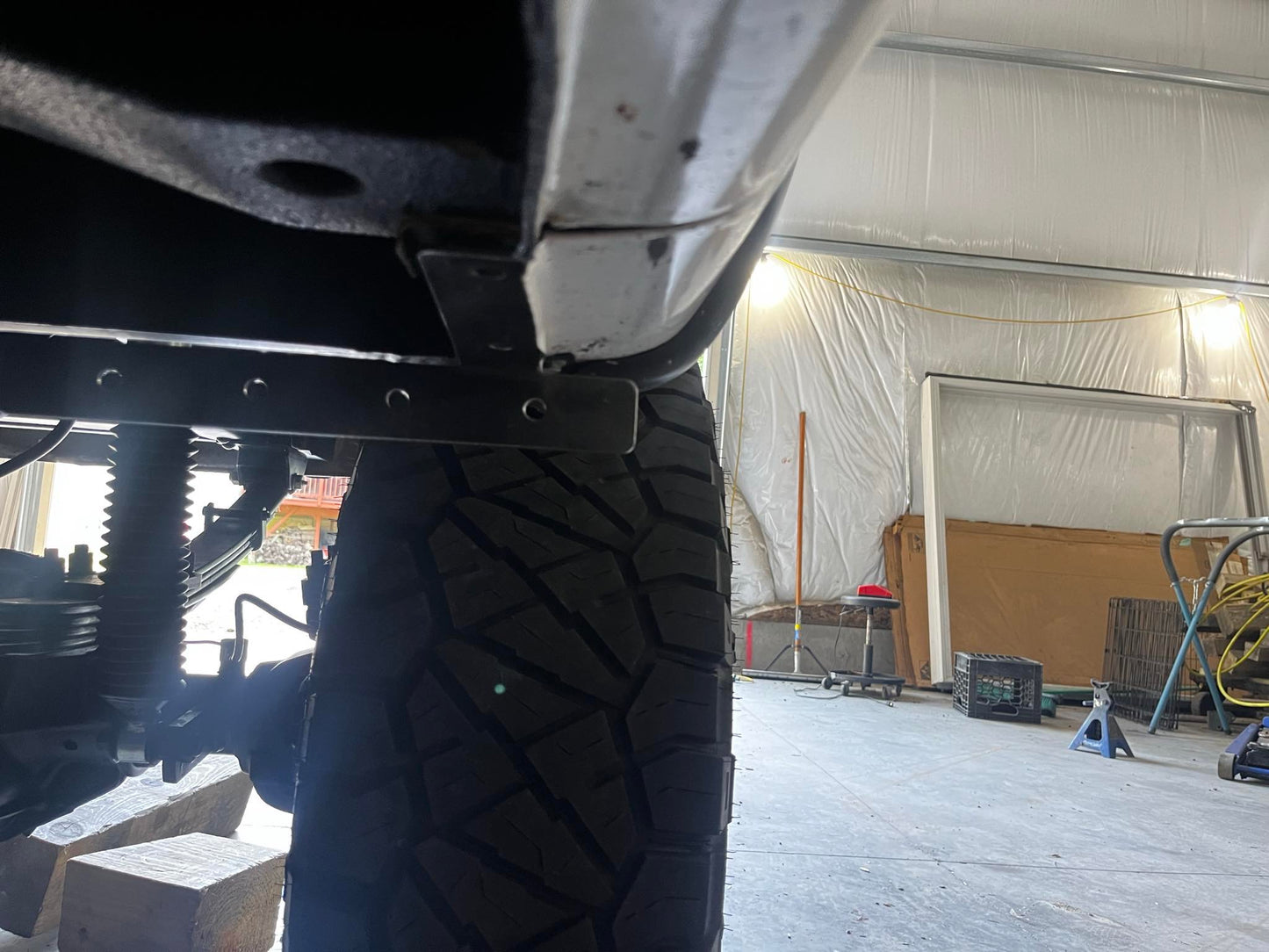 72-93 dodge ram front mud flap bracket